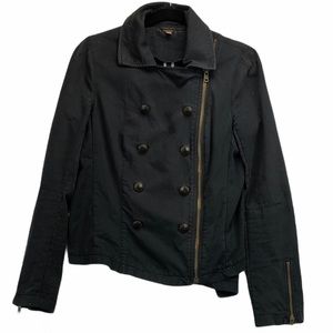 Free People Black Jean Jacket